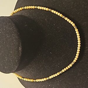 Monet Vintage 17" Faux White & Gray Pearl Necklace